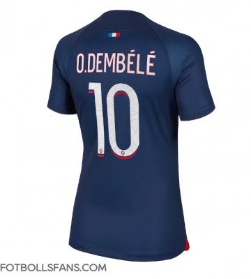 Paris Saint-Germain Ousmane Dembele #10 Replika Hemmatröja Damer 2023-24 Kortärmad